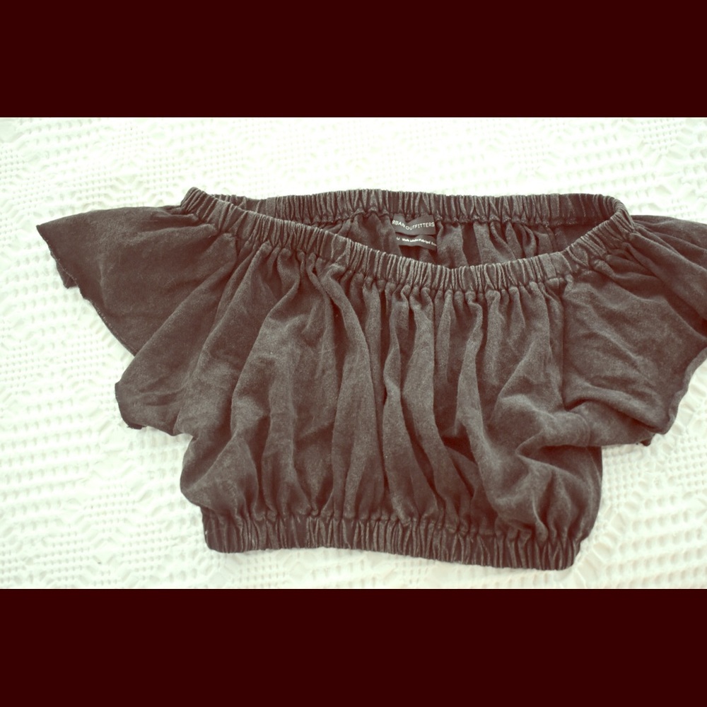 Urban Outfitters Ditressed Sinched Crop Top